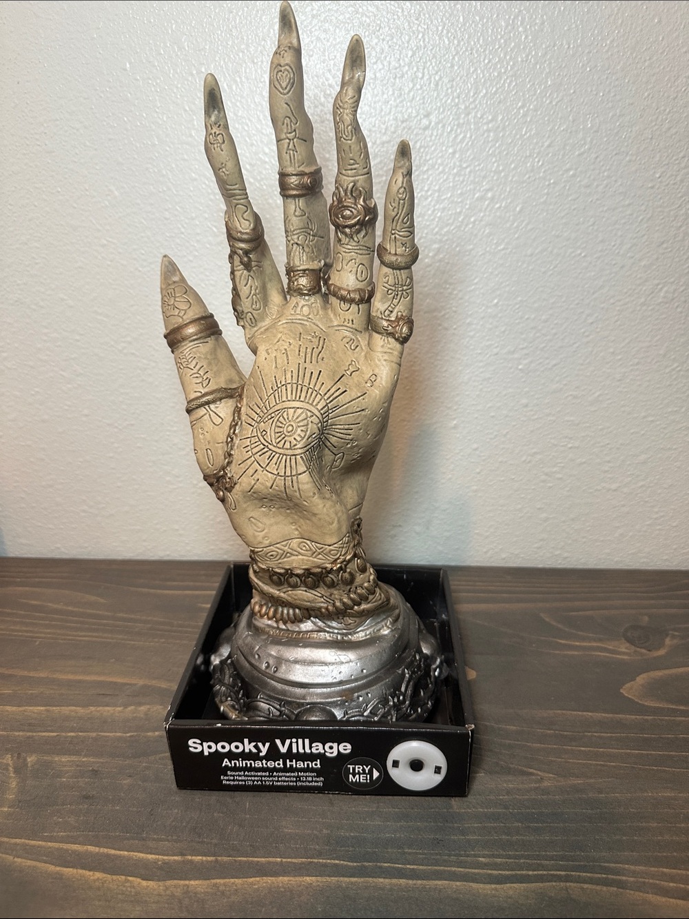 Animated Hand Sculpture — Gold and Silver Decorative Art